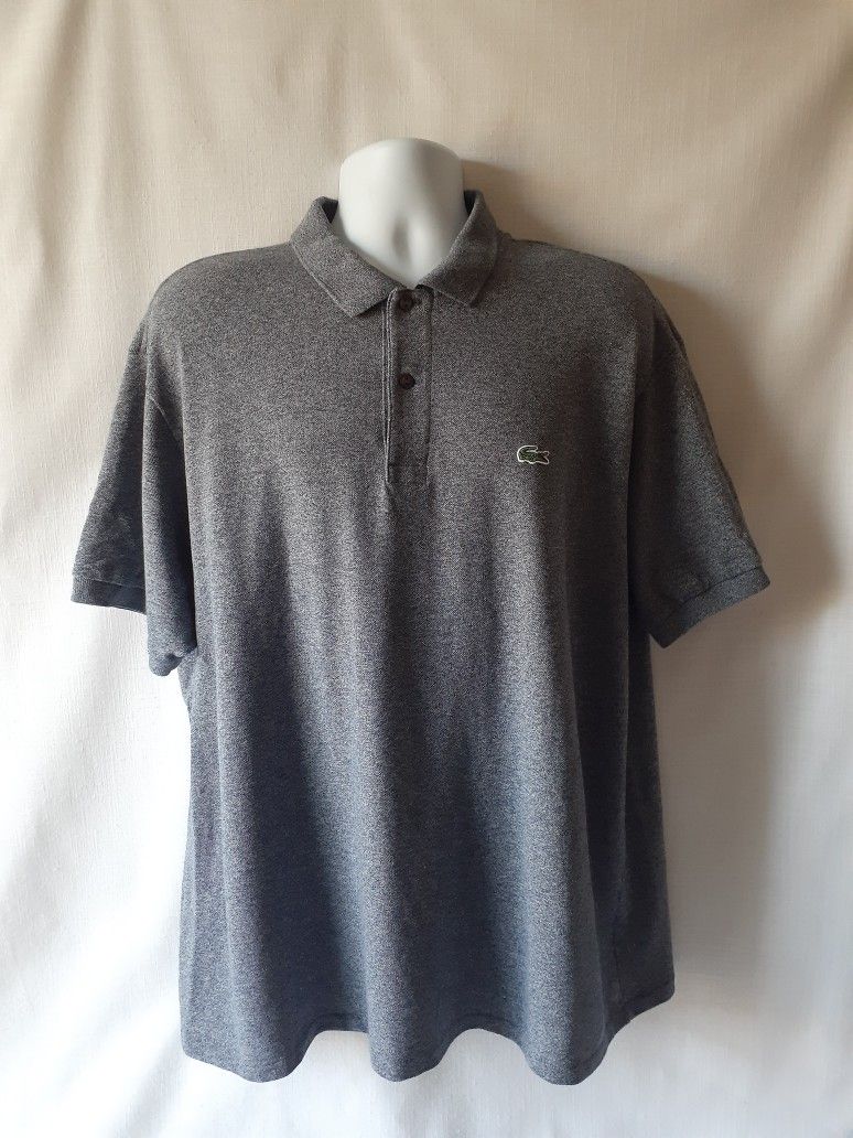 Lacoste men's gray golf polo shirt size 4XL