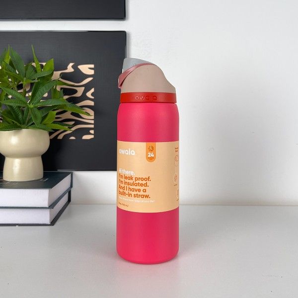 owala 24oz/32OZ Insulated Stainless Steel Water Bottle Double-Layer Kettle With Straw Vacuum Flasks For Sports Travel