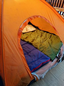 A large two man tent