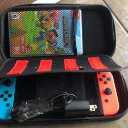 Used Nintendo Switch  With Minecraft And Minecraft Dungeons 