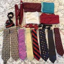 Men’s Ties, pocket Squares, etc