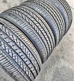245/50/19 Brisgtone Tires con 80% de vids las 4