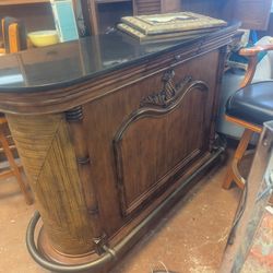 Bar marble top Tommy Bahama style