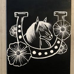 Horse With Flowers 