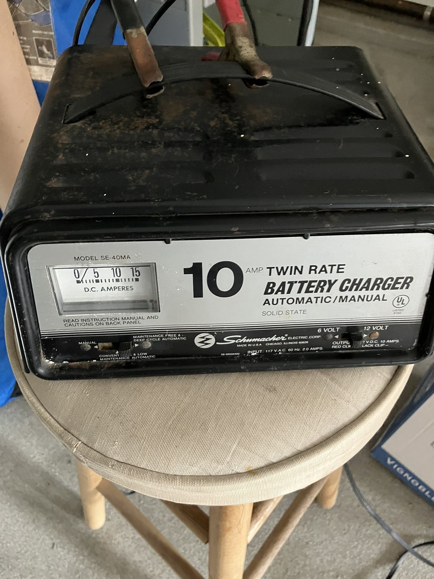 Title Schumacher Twin Rate Battery Charger