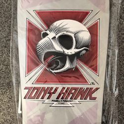 Powell Peralta Tony Hawk Silver Limited Edition Skateboard Deck New! 