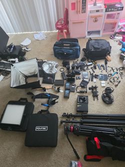BlackMagic Cinema 4k Camera/ Lenses + Accessories (As Is)