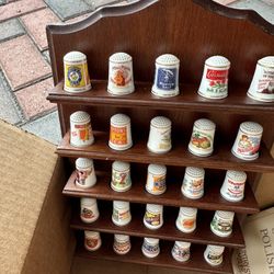 Country Store Thimbles By Franklin Mint