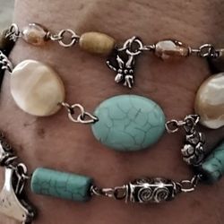 Southwestern-look 3 Strand Boho Bracelet