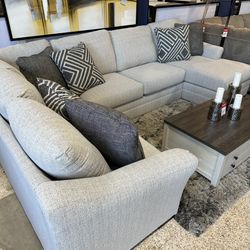 Sectional With Stain Free Fabric Financing Available