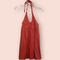 Victoria’s Secret Red orange Halter Dress bra top XS
