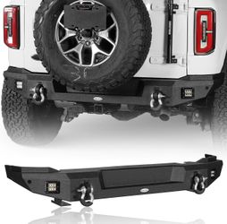 Rear Bumper for 21-26 Ford Bronco Classic (Excluding Raptor) - HookeRoad   SKU: HE.8909-S