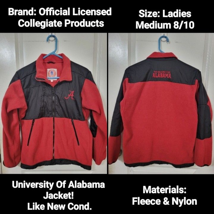 Ladies Alabama Jacket - Size: Medium Brand: Official Licensed Collegiate Products. in Like New Cond!