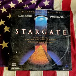 STARGATE (2 Laserdiscs, 1995) Widescreen Ed. Stars Kurt Russell and James Spader