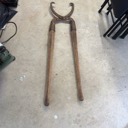 Antique Pole Tongs