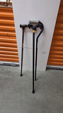 3 Walking Canes Set – Adjustable & Decorative Cane Lot