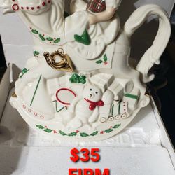 Lenox Elf & Rocking Horse Teapot