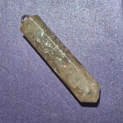 Resin And Crystal Pendant 