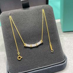 Tiffany cross-color necklace