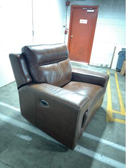 Electric leather recliner