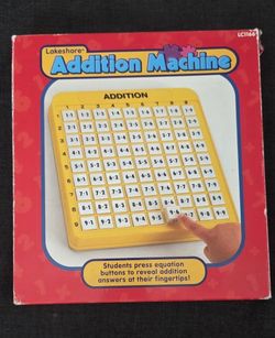 Lakeshore Addition Machine - Children's Learning Toy - Like New