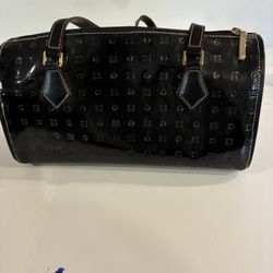 Black Patent Leather Arcadia Handbag