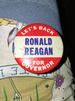 1966 Regan Campaign Button