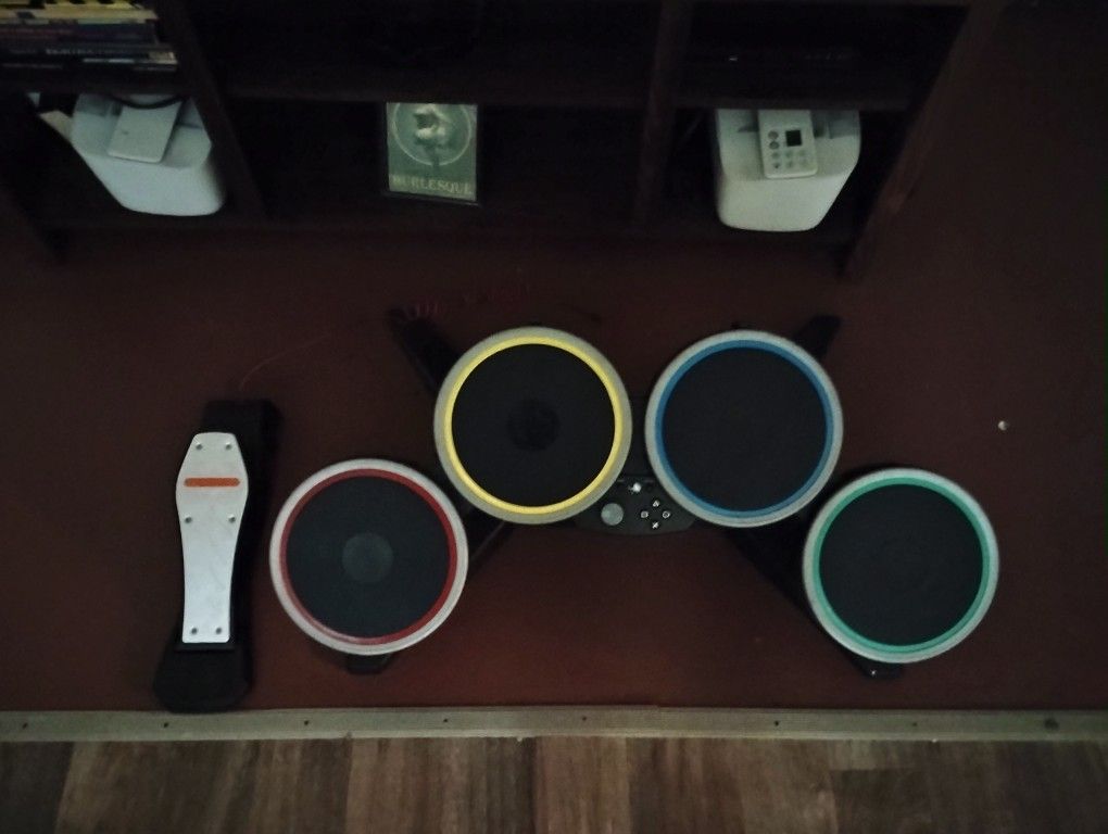 PS4 And 5 Compatible Drum Set With Bass Pedal