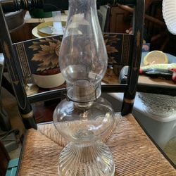 Very Old Antique Oil Lamp (screws From The Inside )