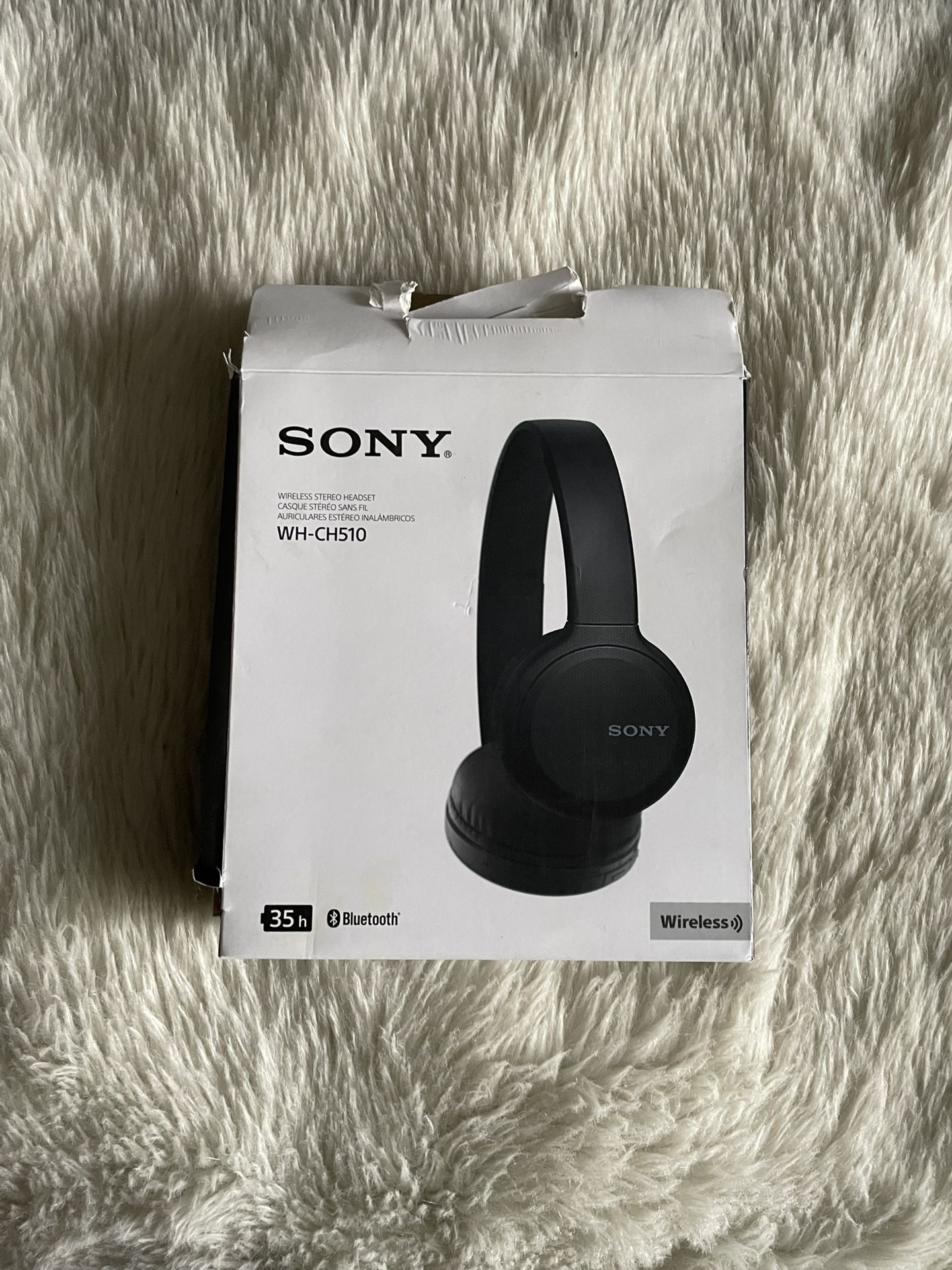 Sony Wireless Headphones WH-CH510: Wireless Bluetooth On-Ear Headset with Mic
