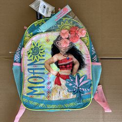 Disney Princess Moana Backpack with headband sparkly. New with Tags see pics.