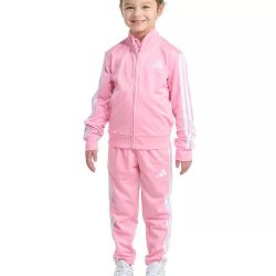 Girls 6m adidas 2-Piece Long Sleeve 3-Stripe Track Jacket & Pants Set