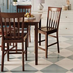 Nice 52nd Street Counter Stool Solid wood High Quality L: 18" x W: 22" x H: 43"  New MSRP $120 each! Bar stool, chair, kitchen, living room, dinning r