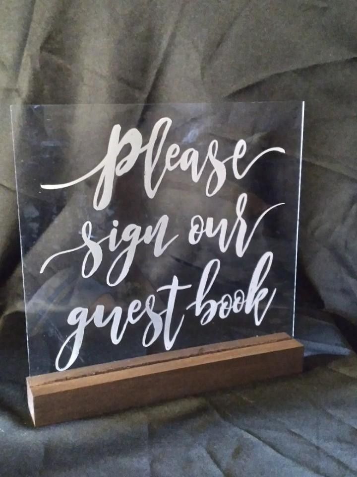 Please Sign Our Guest Book sign