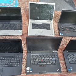 Lot Of 7 Laptops And Chargers 