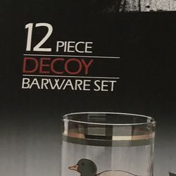 12pc Decoy Bar ware Set By Libbey Only $12