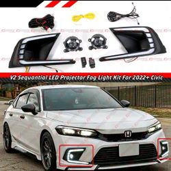 2022-2025 Honda Civic Foglights With Drl 