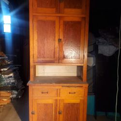 Oak Victorian Kitchen Cabinet 