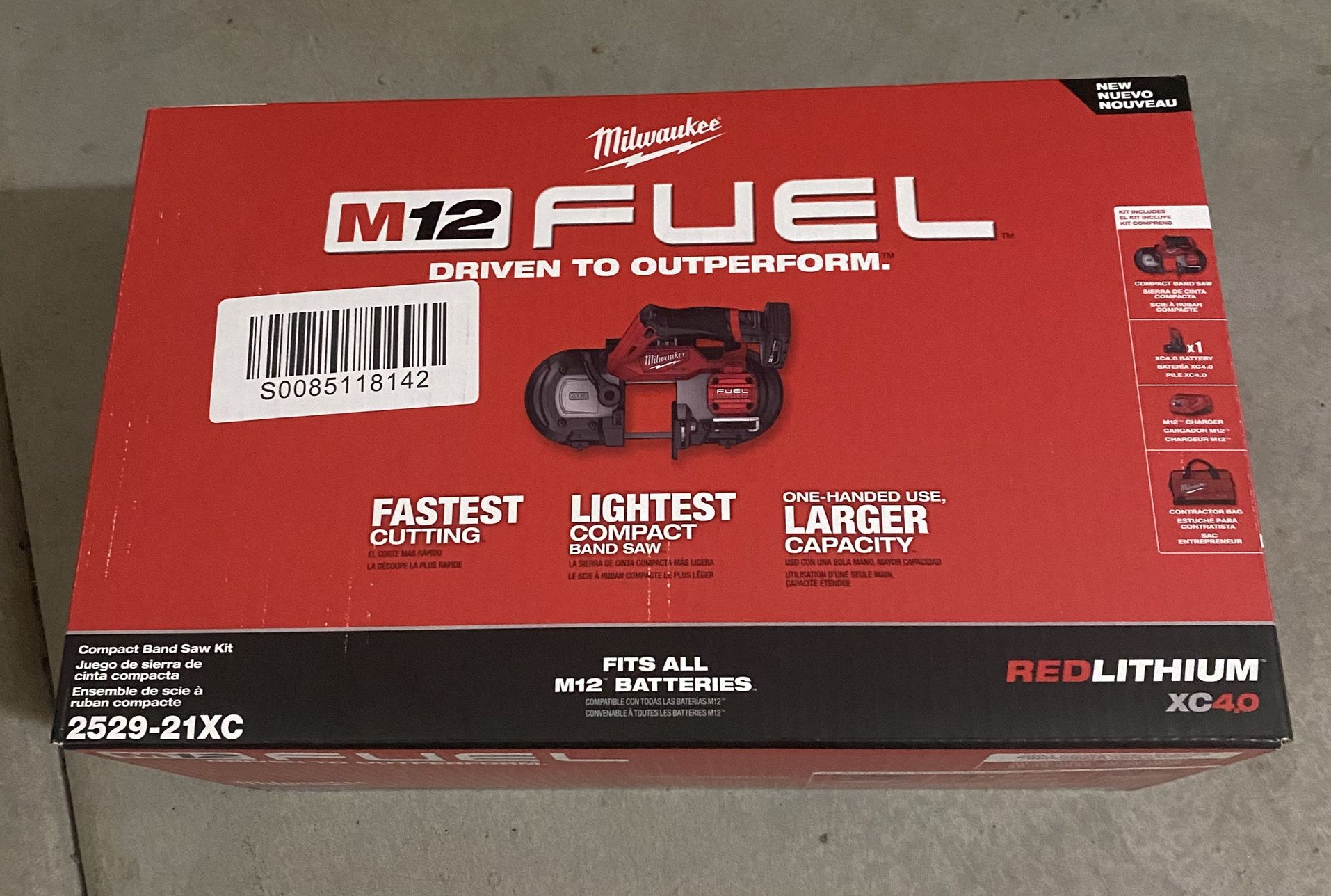 Milwaukee M12 FUEL 12V Band Saw XC Kit 