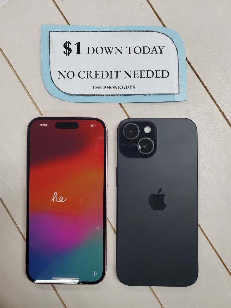 Apple iPhone 15 5G -PAYMENTS AVAILABLE FOR AS LOW AS $1 DOWN - NO CREDIT NEEDED