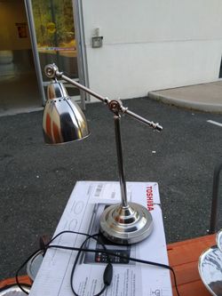 Stainless steel table lamp