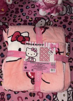 Hello Kitty Cherry Blanket Twin Size 