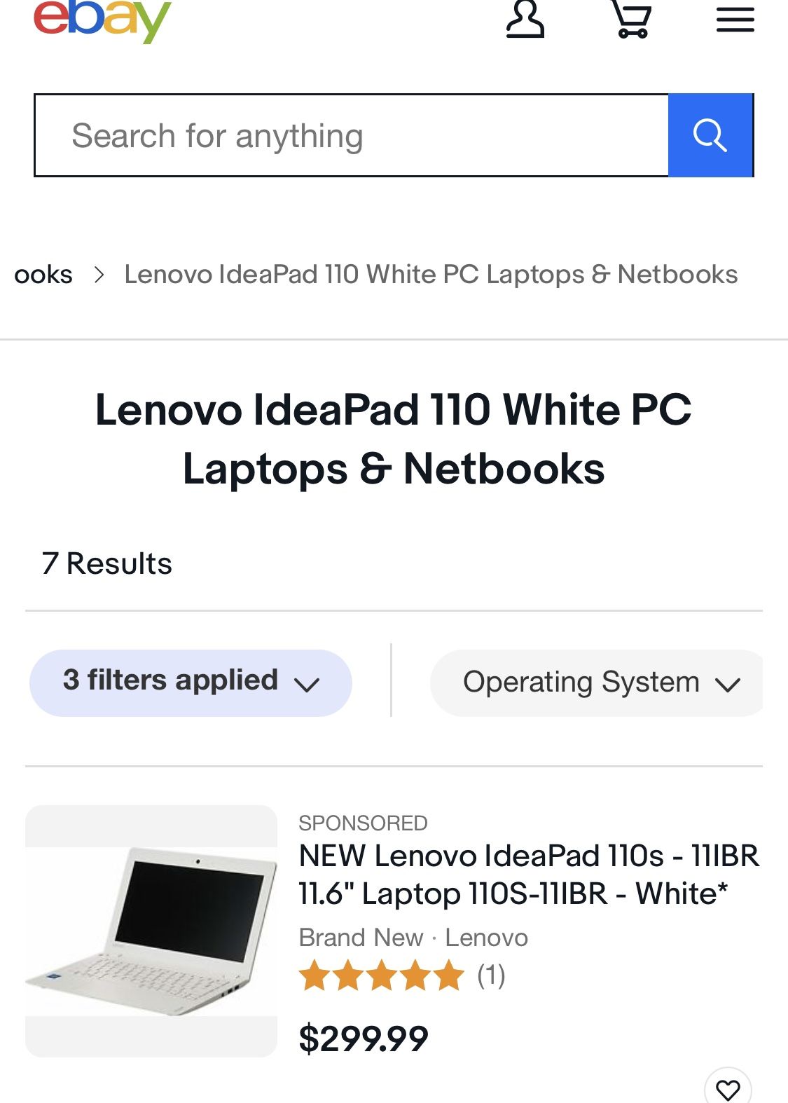 Lenovo 110 White Laptop & Intel Notepad