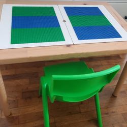 Nice Table For Legos/craft/sensorial With Chair