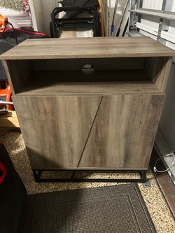 Modern Accent Cabinet / TV Stand – Grey Wood