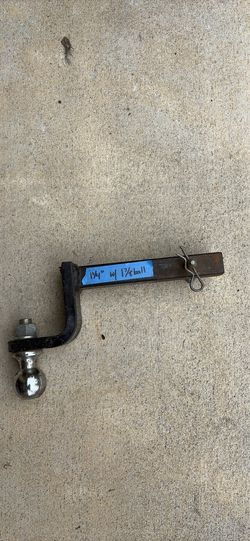 1  1/4” hitch with 1 7/8” ball