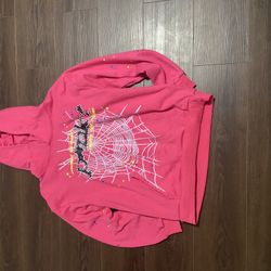 pink spider hoodie