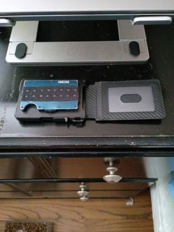 The ridge RFID credit card protecting minimalist wallet with belt clip