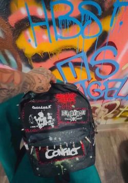 Punk back back 1 of 1 custom artist LA made studded