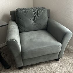 Blue/Gray Lounge Chair